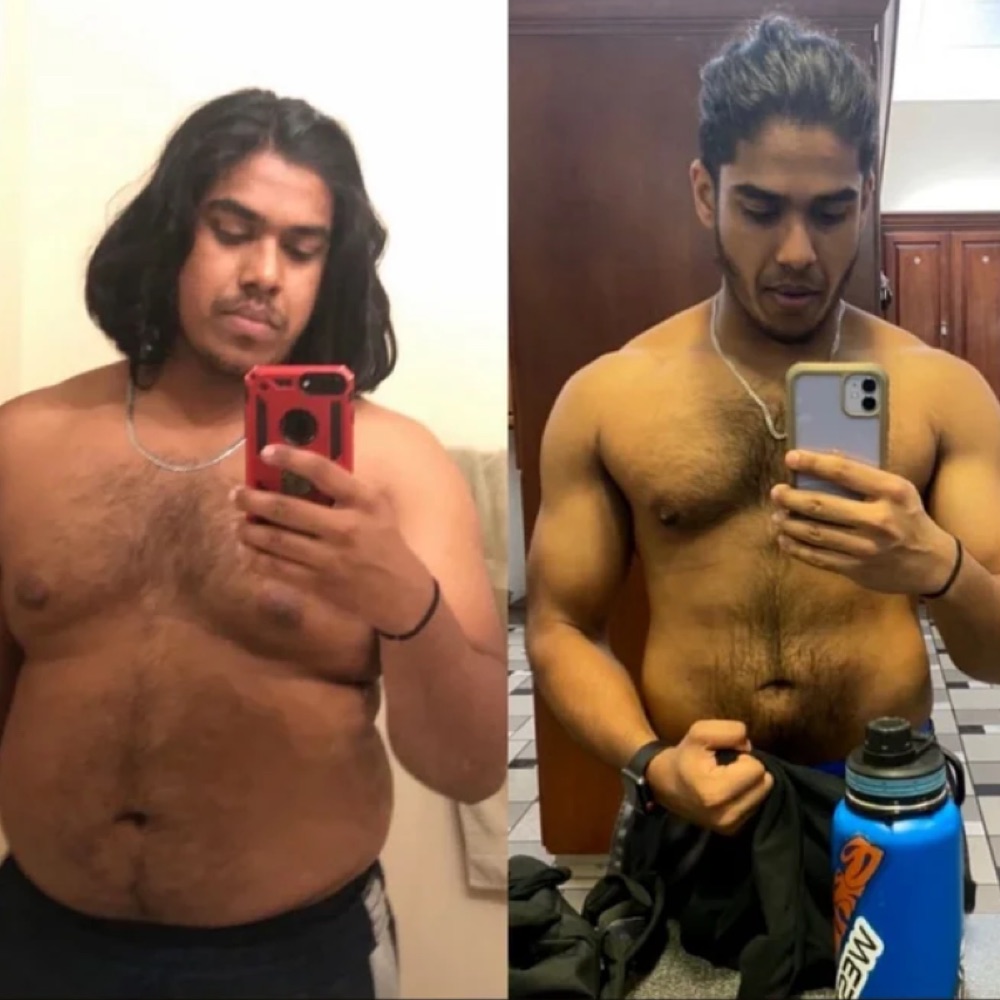 Client transformation before and after